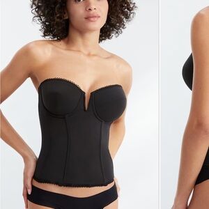 Dominique Vivienne Strapless Garter Bustier